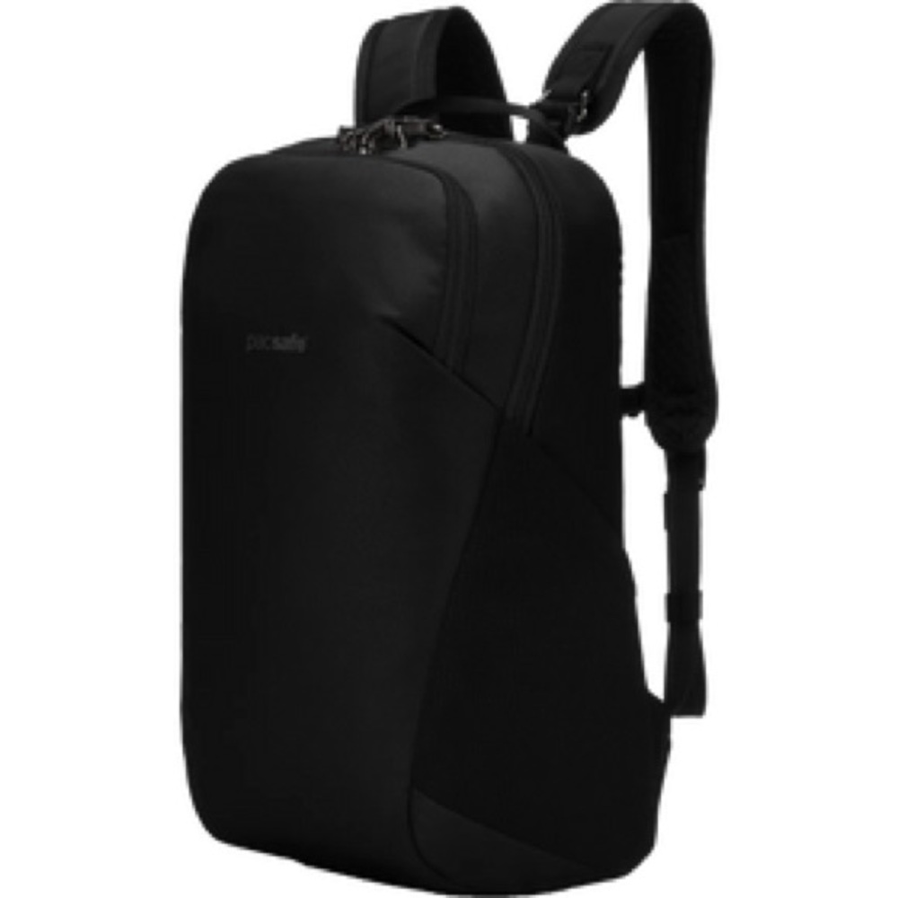 Pacsafe V 20L Anti-Theft Water Repellent Shell Slim Travel Backpack RFID Black